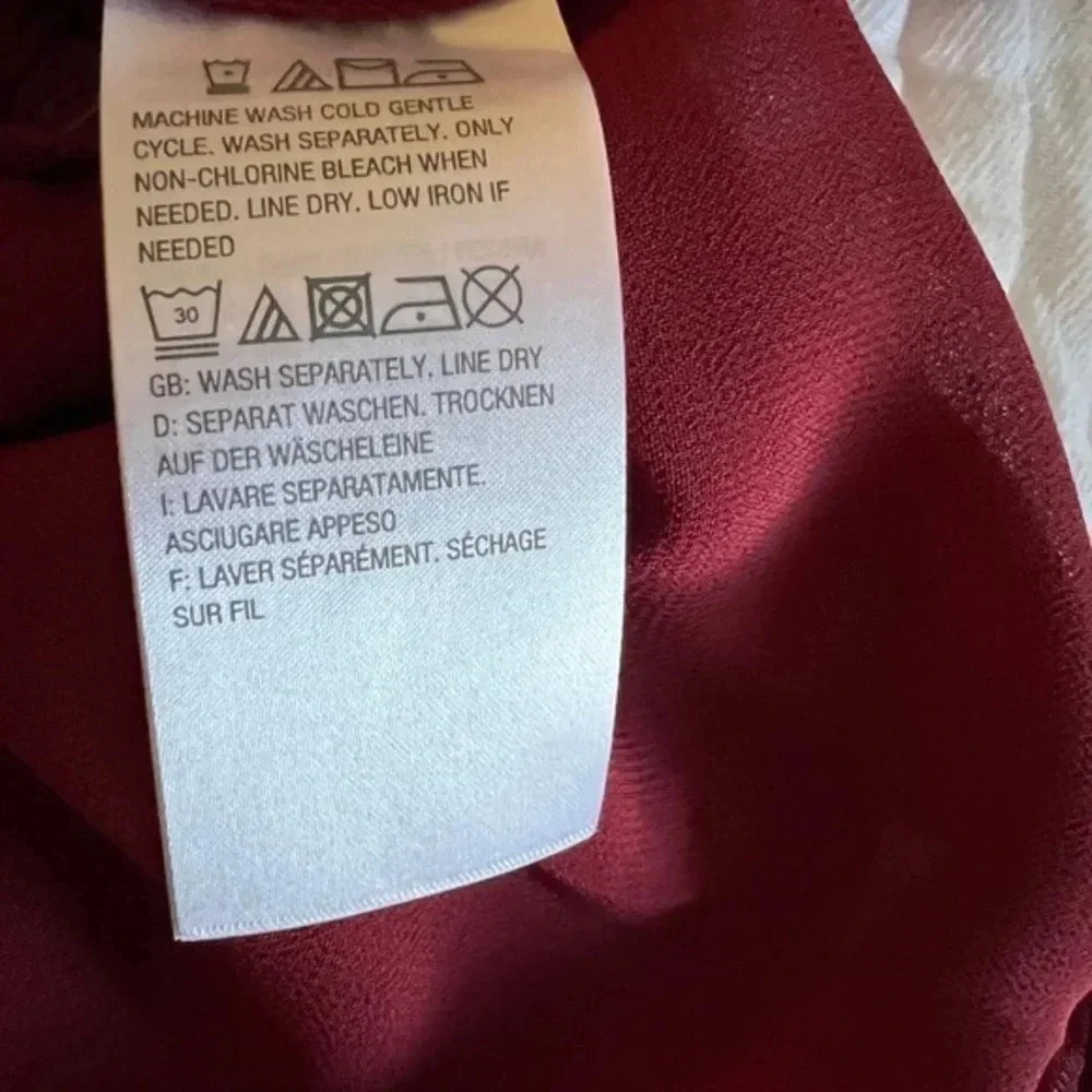 Brand New Joan Rivers Burgundy Blouse… Size 22W - Picture 3 of 4